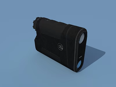 Professional Black Handheld Industrial Equipment with Optical Design and Logo 3d model