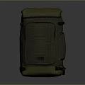 Practical Khaki Green Backpack With Multiple Pockets And Zipper Design For Daily Use