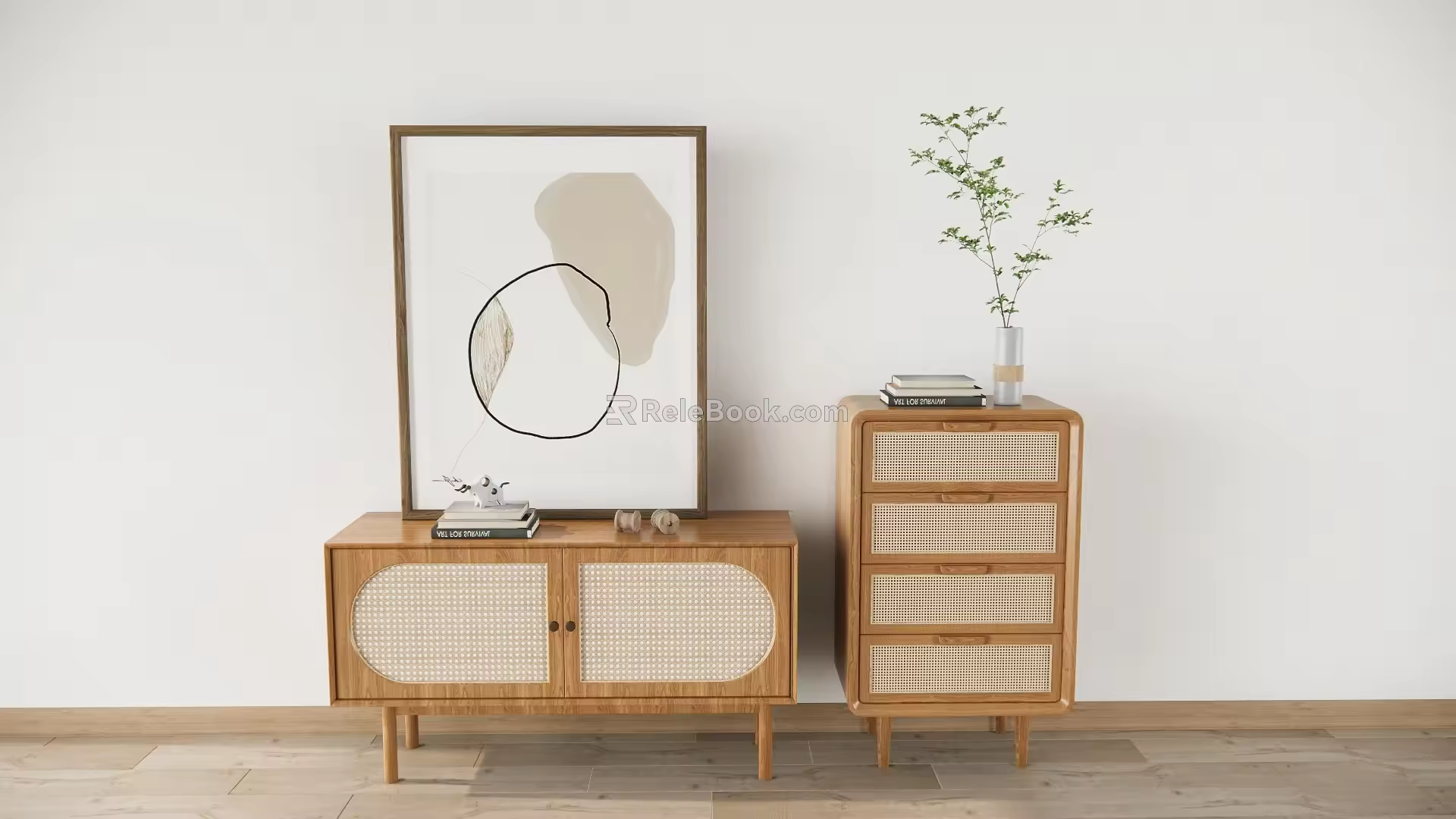Nordic Entrance Cabinet SU Model 3d model