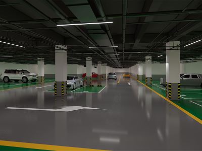 Underground Parking Modern Parking model