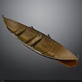 Classic Wooden Water Vessel With Traditional Design And Seating Structure