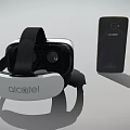 Modern Smartphone And VR Headset Digital Devices With Display And Design 3d model