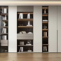 Home bookcase SU model 3d model