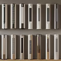 Modern Vertical Home Appliances With Various Colors And Designs On