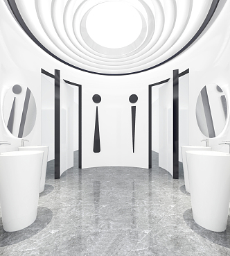 Modern toilet 3d model