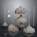 Vintage Speckled Chandeliers With Chain Hanging And Multiple Design Styles
