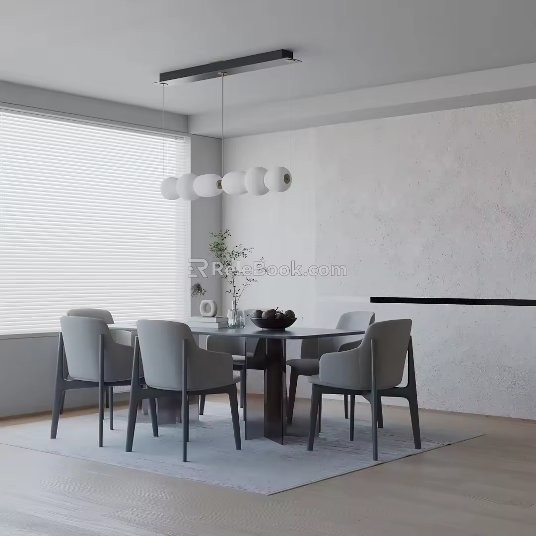Modern table combination 3d model