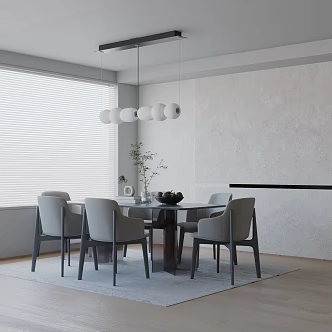 Modern table combination 3d model