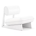 Modern Accent Chair With Round Beige Backrest And Black Velvet Seat On Wooden Oak Frame