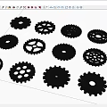 Various Mechanical Gears With Different Designs And Metal Construction For Industrial Use