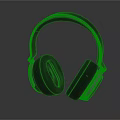 Modern Black Over Ear Headphones With Comfortable Ear Cushions And Metallic Accents