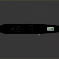 Black Futuristic Weapon Design With Sleek Body Ergonomic Grip And Green Light Feature