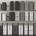 Various Modern Refrigerators And Freezers Collection With Different Colors And Designs