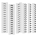 Various Decorative Design Elements With Curved Straight And Circular Line Patterns