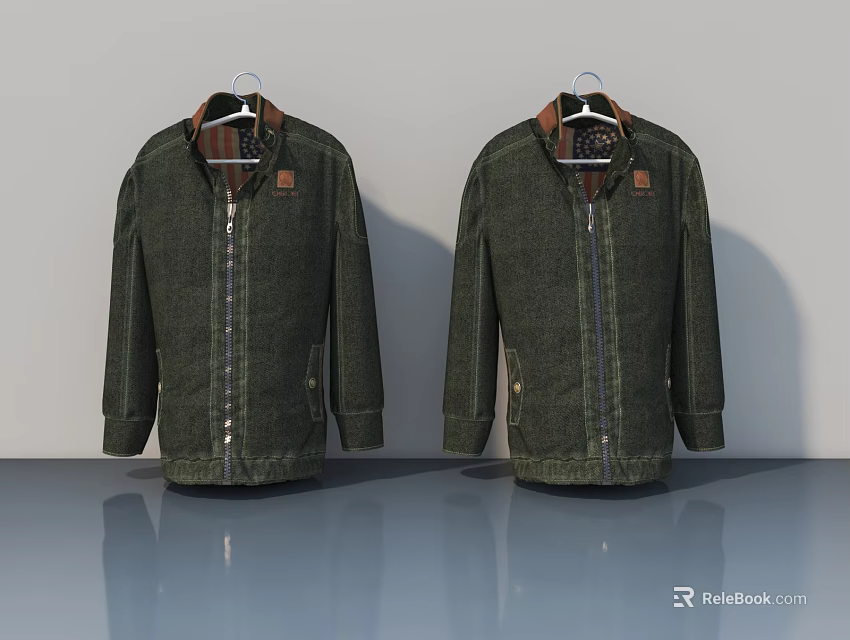 Modern Interior Swing Doors With Classic Design And Durable Material Finish 3d model