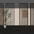 Screen Partition Hollow Partition Porch Partition Metal Partition Living Room Partition 3d model