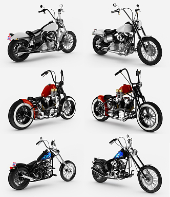 Modern Motorcycle 3d model