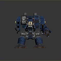 Mech Warrior Mech Soldier Machine Battlearm Mechanical Battlearm Machine Fighter Robot 3d model