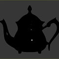 Brass Teapot With Floral Engravings And Vintage Design For Home Use
