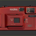 Red Halina 260 Computer Webcam With Flash On Off Function And Red Black Design 3d model