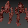 Modern Robot Warrior Robocop 3d model