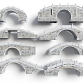 Landscape Arch Bridge Courtyard Bridge Chinese Style Stone Arch Bridge Landscape Stone Bridge Single Arch Bridge Modern Stone Bridge Stone Arch Bridge Small Arch Bridge 3d model