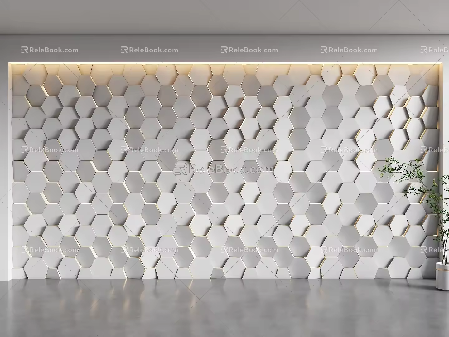 Honeycomb background wall Hexagonal background wall Technology background wall Special-shaped background wall Living room background Sofa background 3d model