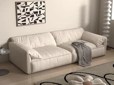 Modern double sofa 3d model