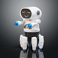 Modern Robot Patrol Robot Security Robot 3d model