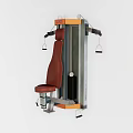 Professional Strength Training Fitness Equipment With Red Seat Metal Frame And Side Handles