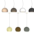 Stylish Pendant Lights With Various Colors And Modern Dome Designs For Home Decor
