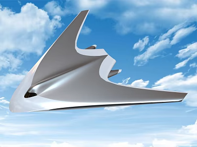 Falcon supersonic stealth aircraft 3d model