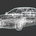 Silver Sedan Sports Car With Sleek Design Alloy Wheels And Front Grille