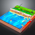 Household Product Layered Structure With Colorful Material Layers And Supportive Design
