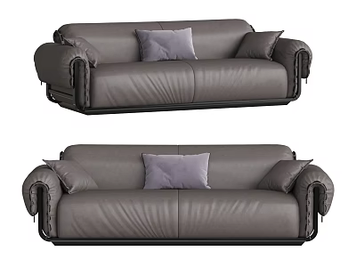 Three-seat sofa 3d model