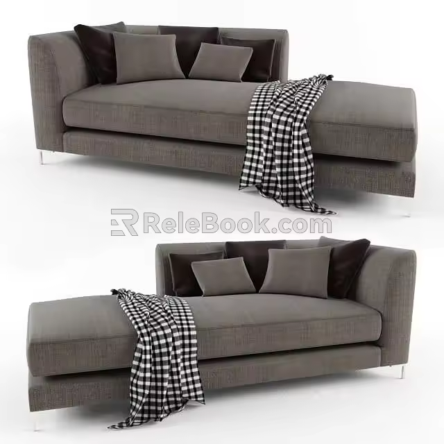 chaise longue 3d model