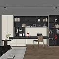 Modern study 3d model