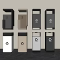 Household Recycling Bins with Modern Design and Multiple Colors for Home Waste Management