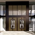 New Chinese Style Sales Office Building Xinda Yuxi Taiwan Sales Office Demonstration Area 3d model