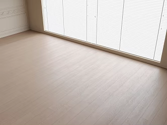 venetian blinds for wooden floor 3d model