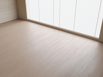 venetian blinds for wooden floor 3d model