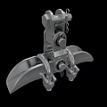 Stainless Steel Mechanical Clamp With Bolted Hinges And Industrial Design