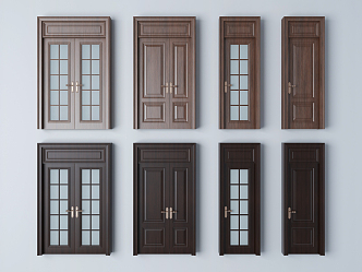 Modern swing door 3d model