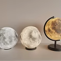 modern table lamp moon lamp 3d model