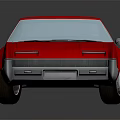 Red Classic Car Exterior Design With Glossy Body And Vintage Wheels