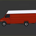 Modern Bus Van Box Car Bus 3d model