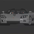 Silver Convertible Sports Car With Two Seater Sleek Design And Modern Exterior