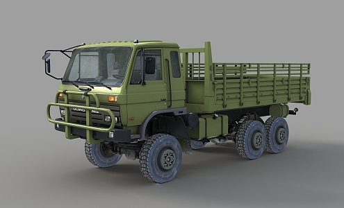 Dongfeng EQ2102 six-wheel drive military vehicle military truck Dongfeng troop carrier Dongfeng truck 3d model