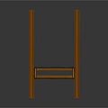 Detailed Train Railroad Track System Featuring Crossing Structure And Metal Rails