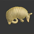 Reptile Featuring Scaly Shell Light Brown Color Ears And Reflection On Dark Background 3d model